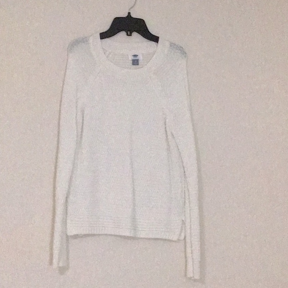 Old navy white wool sweater